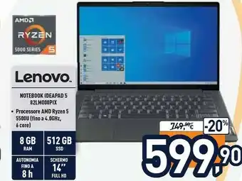 Unieuro Lenovo Notebook Ideapad 5 82LM000PIX offerta