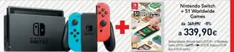 Unieuro Nintendo Switch + 51 Worldwide Games offerta