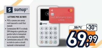 Unieuro Sumup Lettore Pos 3G WiFi offerta