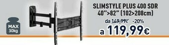 Unieuro Meliconi SlimStyle Plus 400 SDR 2,08 M (82") Nero offerta