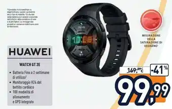 Unieuro Huawei Watch GT 2E offerta