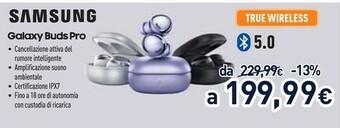 Unieuro Samsung Galaxy Buds Pro Cuffia Auricolare Bluetooth Viola offerta