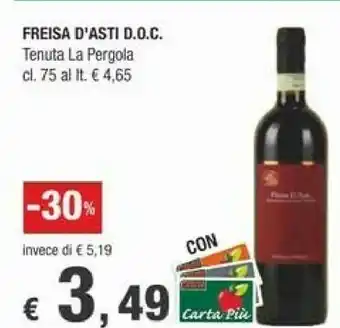 Crai Freisa D'asti D.o.c Tenuta La Pergola offerta