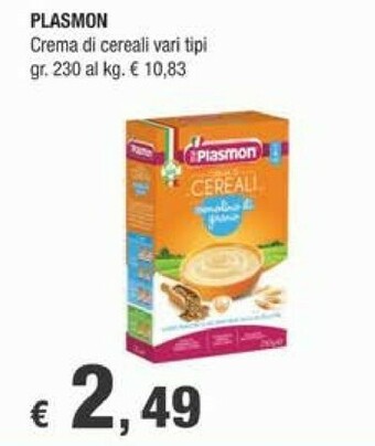 Crai Plasmon Crema Di Cereali offerta