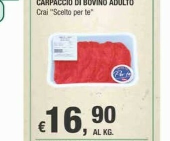 Crai Crai Carpaccio Di Bovino Adulto offerta