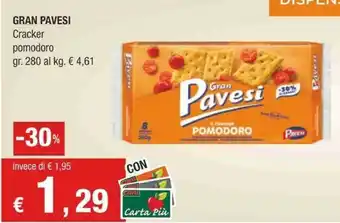 Crai Pavesi Gran I Cracker Pomodoro 280 G(ml) offerta