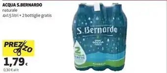Coop S. bernardo acqua naturale offerta