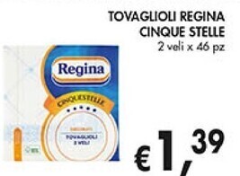 Regina tovaglioli cinque stelle