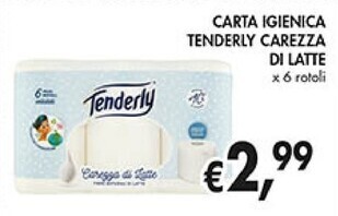 Coal Tenderly carta igienica carezza di latte offerta