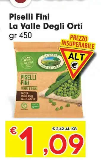 Despar La Valle degli Orti Pisellini Fini 450 G(ml) offerta