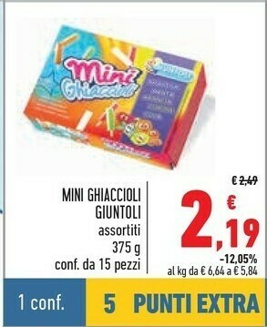 Conad Giuntoli Mini Ghiaccioli offerta