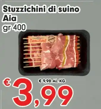 Despar Aia Carne Al Fuoco Stuzzichini Teneri Arrosticini Di Suino Italiano 400 G(ml) offerta