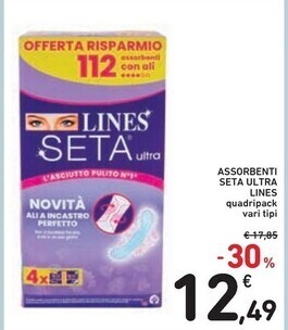 Spazio Conad Lines assorbenti seta ultra offerta