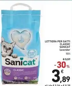 Spazio Conad Sanicat lettiera per gatti classic offerta