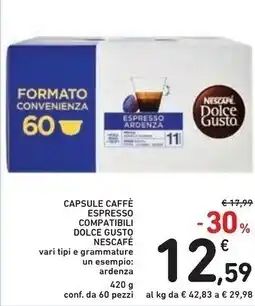 Spazio Conad Nescafé capsule caffè espresso compatibili dolce gusto offerta