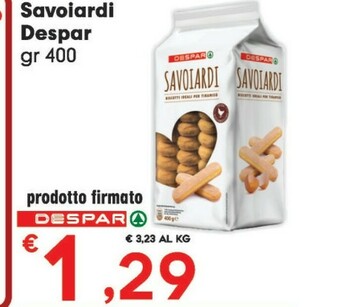 Despar Despar Savoiardi offerta