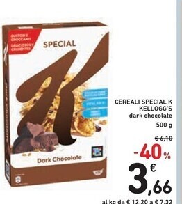 Spazio Conad Kelloggs cereali special k offerta