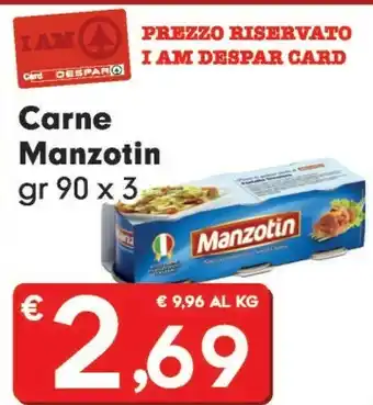 Despar Manzotin Manzotin 270 G(ml) offerta
