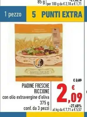 Conad Superstore La piadineria di riccione 3 Piadine Fresche offerta