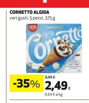 Coop Algida Cornetto Nocciola 375 G(ml) offerta