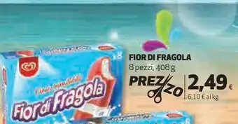 Coop Algida - L'Unico Inimitabile Fior Di Fragola 408 G(ml) offerta
