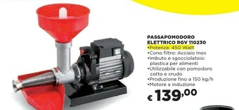 Coop Rgv 110230 Passapomodoro Elettrico offerta