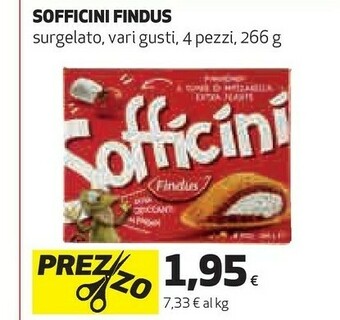 Coop Findus Sofficini Funghi Più Mozzarella 4 Pezzi 266 G(ml) offerta