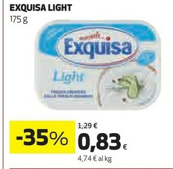 Coop Exquisa - Latticino Fresco Cremoso Light 175 G(ml) offerta