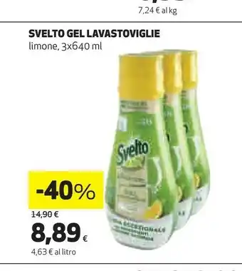 Coop Svelto Gel Lavastoviglie Limone offerta