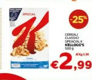 Crai Kellogg's - Special K Classic 500 G(ml) offerta