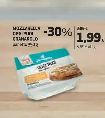 Coop Granarolo Mozzarella Oggi Puoi Panetto offerta