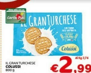 Crai Colussi Il Gran Turchese 800 G(ml) offerta