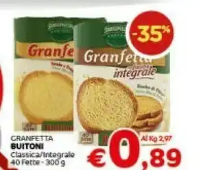 Crai Buitoni Granfetta Con Farina Integrale 300 G(ml) offerta