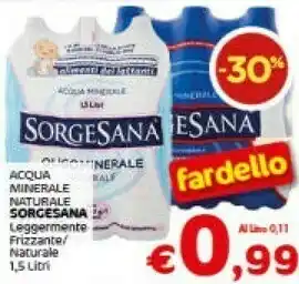 Crai Sorgesana Acqua Minerale Naturale Frizzante 1500 G(ml) offerta