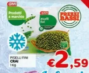 Crai Crai Piselli Fini 1000g offerta