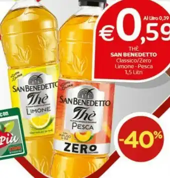 Crai San Benedetto Thè Al Limone Zero Zucchero 1500 G(ml) offerta
