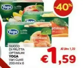 Crai Yoga Succo Di Frutta Optimum offerta