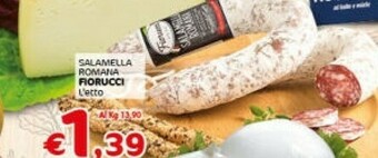 Crai Fiorucci Salamella Romana offerta