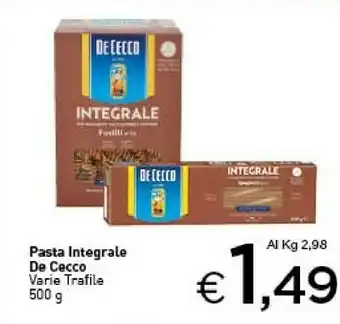 Crai De Cecco Integrale Spaghetti N. 12 500 G(ml) offerta