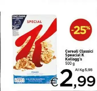 Crai Kelloggs Cereali Classici Speacial K offerta