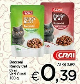 Crai Crai Bocconi Randy Cat offerta