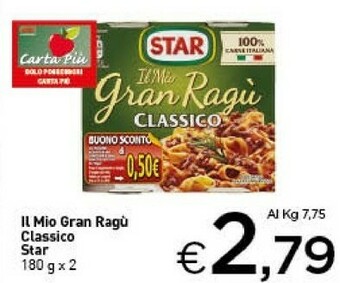 Crai Star Il Mio Gran Ragù Classico 360 G(ml) offerta