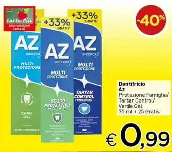 Crai Az Dentifricio Tartar Gel offerta