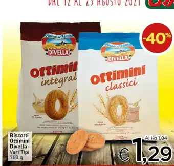 Crai Divella Ottimini Biscotti Classici 700 G(ml) offerta