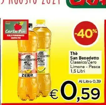 Crai San Benedetto Thè Deteinato Alla Pesca 1500 G(ml) offerta