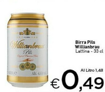 Crai Willianbrau Birra Pils offerta