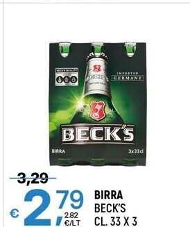 A&O Becks birra offerta