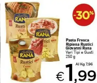 Crai Giovanni Rana - Rustici Tortelloni Ricotta E Spinaci 250 G(ml) offerta