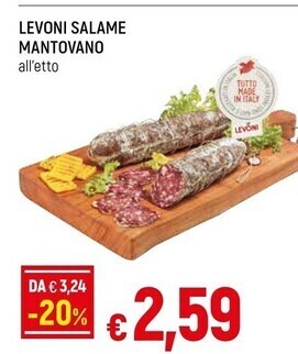 Famila Superstore Levoni salame mantovano offerta