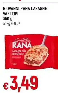 Famila Superstore Giovanni rana lasagne offerta